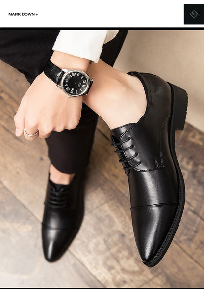 Men's Dress Shoes Classic Casual Business Leather Shoes Men Retro Office Wedding Leather Formal Social Brogues Shoes For Men