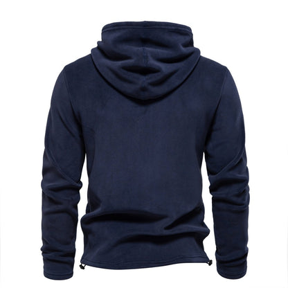 AIOPESON Brand Quality Thicken Warm Fleece Jacket for Men Zipper Neck Pullover Men's Sweatshirt Soft Shell Mens Jacket