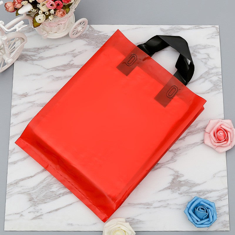 50 supermarket shopping bags clothing store plastic bags personalized advertising tote bags party gift bags custom printed logo