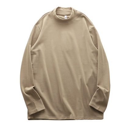 DUKEEN Dralon Mock-Neck Undershirts for Men Winter Long-Sleeve Warm Solid Color Thermal Underwear Top Heavyweight Men's Clothing