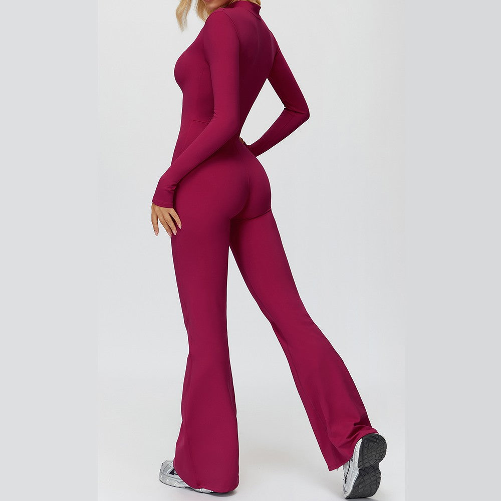 Women Long Sleeves Gym Suit Women Yoga Clothing Sportswear Sports Jumpsuit Female Workout Bodysuits Fitness One-Piece Suit