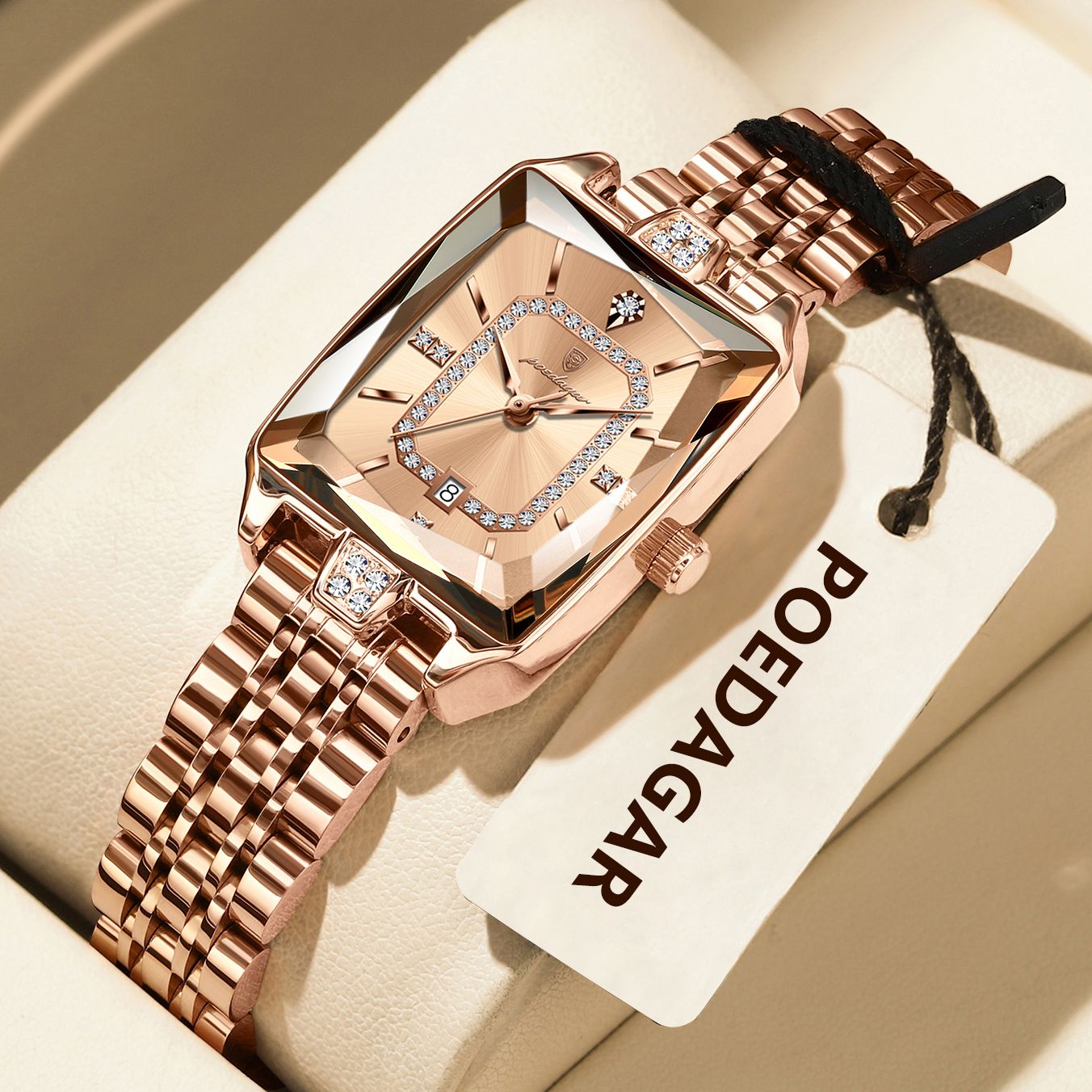 POEDAGAR Luxury Brand Ladies Wristwatch Waterproof Stainless Steel Date Women Watch Casual Fashion Quartz Women’s Watches Reloj