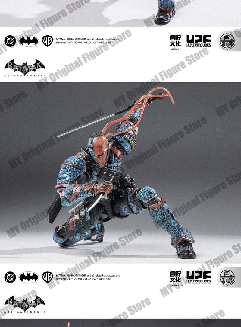 EM ESTOQUE LPZZ Deathstrok Figura U-P-Finegures Arkham Knight V8.04 Terno Bonecos de Ação Batman Estatueta 1/12 Coleção DC Brinquedo