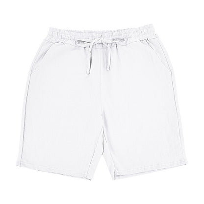 2024 New Men'S Cotton Linen Shorts Pants Male Summer Breathable Solid Color Linen Short Trousers Fitness Streetwear M-4xl