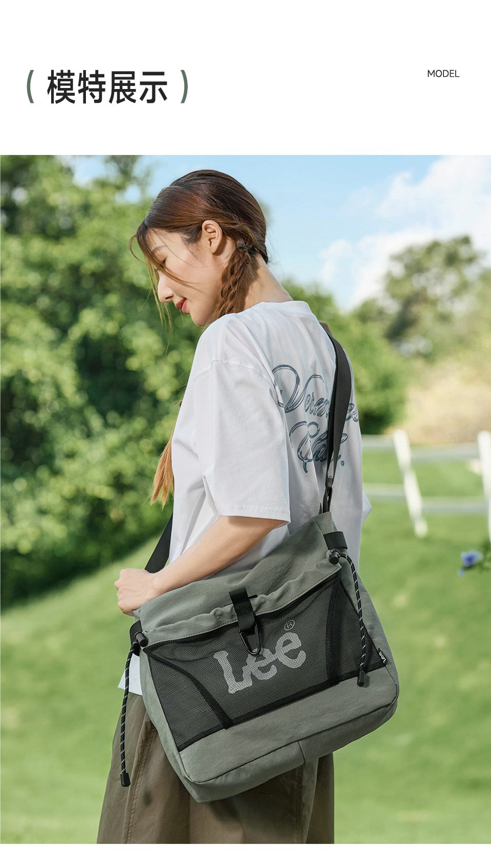 LEE Fashion Waterproof Large Crossbody Messenger Bags For Ladies Women Multifunctional Nylon Big Size Shoulder Schooll Bag