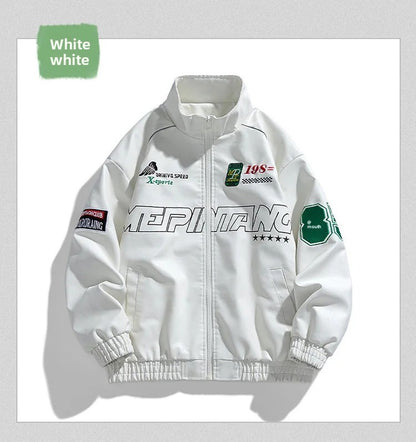 Casual Loose Men's Motorcycle Jacket Street Style Trendy Brand Spring Hot Sale Of The Season New High Street Fashion Couple's To