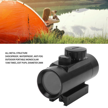 Red Dot Sight 1x40RD Miras Telescópio Monocular de Viagem ao Ar Livre Todo em Metal RD1X40 Telescópio de Busca RD1X40 Telescópio de Busca Red Dot Sight