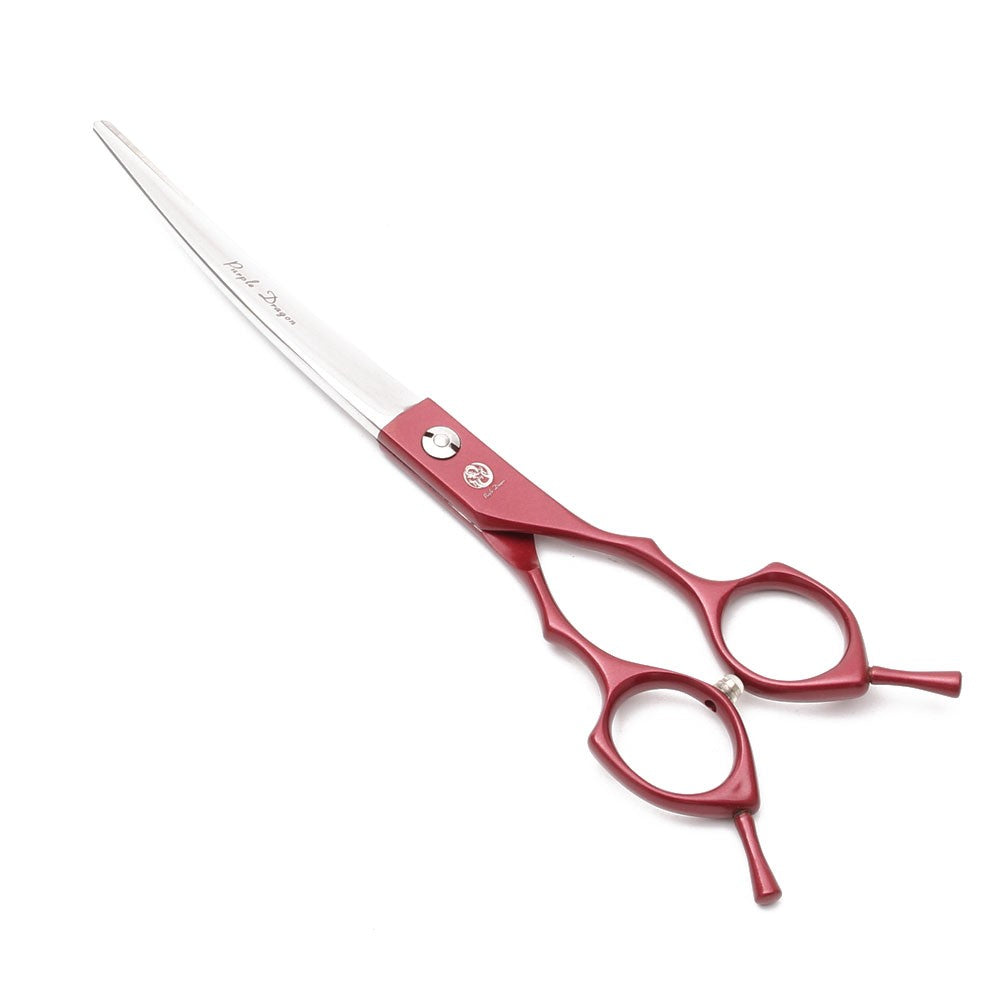 Purple Dragon 6.5" 7" Japão 440C Tesouras de Tosa para Cães Tesouras Retas Tesouras Desbastadoras Tesouras Curvas para Cima/Baixo Tesouras para Animais de Estimação Z4009