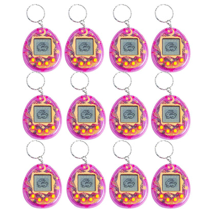 64-6PCS Virtual Pet Keychain Tamagotchi Electronic Toys for kids Video Game Party Favors Birthday Gifts School Classroom Prizes