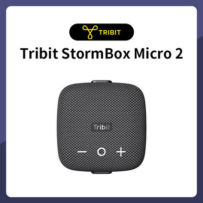 Tribit StormBox Micro 2 Caixa de Som Bluetooth Portátil 90dB Som Alto Graves Profundos IP67 à Prova d'Água Alto-falante Pequeno para Acampamento Alça Embutida