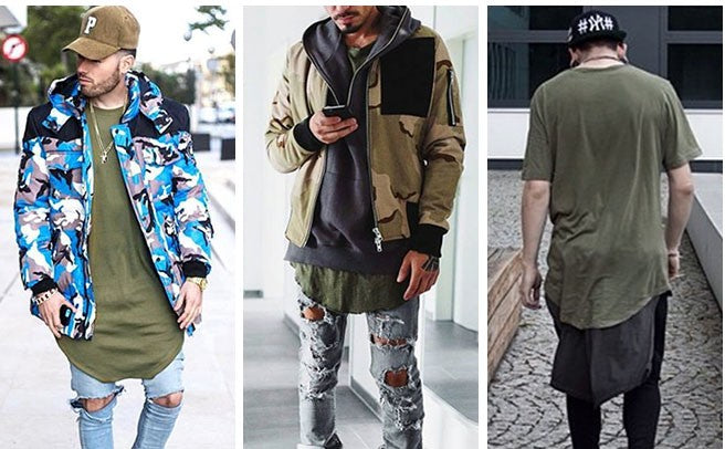 2025 MRMT High Street Arc Hem Mens T Shirt High Quality Cotton Men T-Shirt Lengthened Over Size Man Tops Tees For Male Tshirt