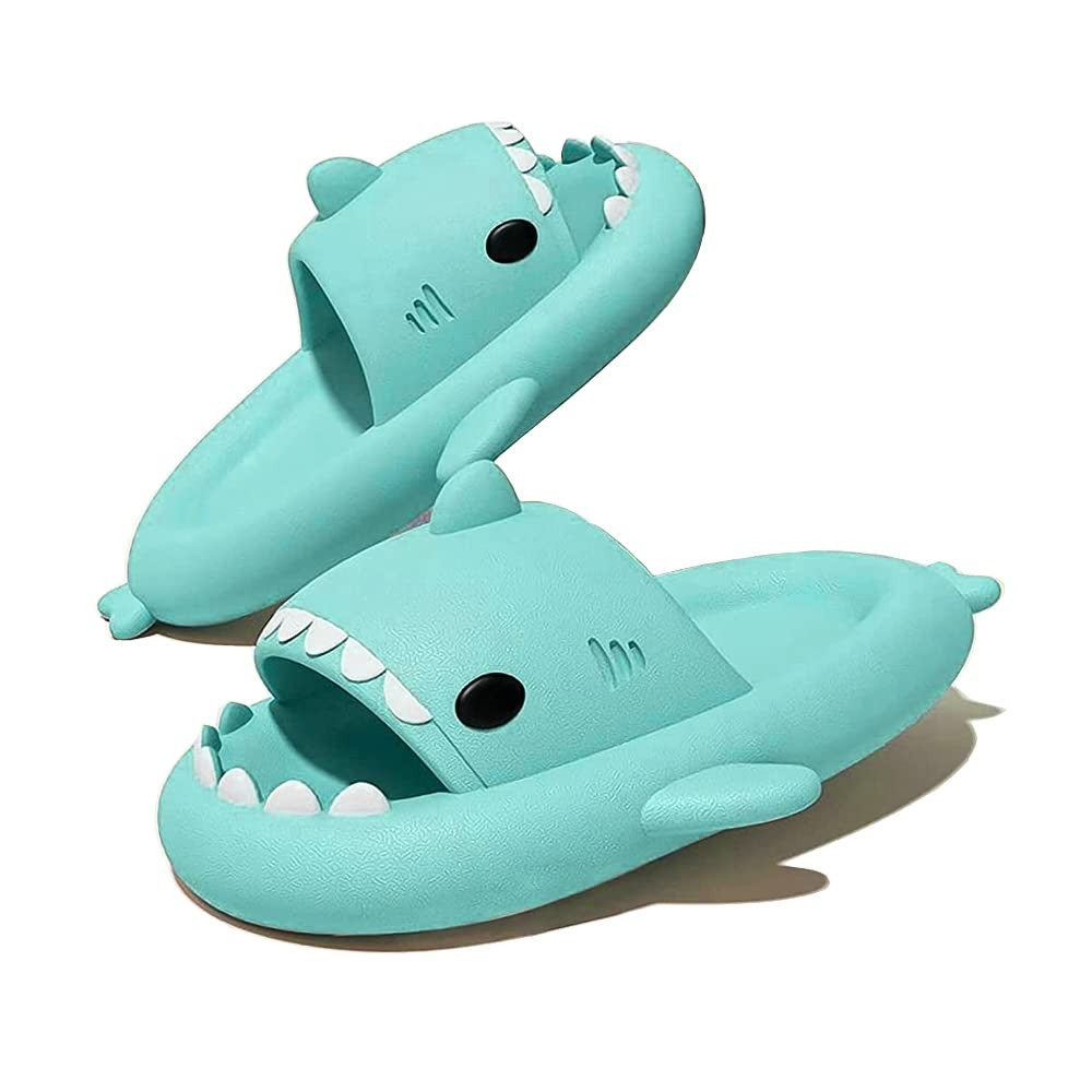 KIDMI New Men's and Women's Shark Slides Cloud Slippers Summer Open Toe Slide Sandals Casual Anti-Slip Beach Pool Shower Shoes