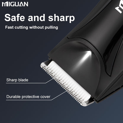 Electric Men's Body Groomer, Hair Clipper & Shaver with USB Charging Docking Station | Features Digital Display | Men's Grooming