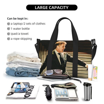 El Sol De Mexico Luis Miguel Beach Travel Bag Large Capacity Tote Bags for Gym Sport Women Shopping Duffle Shoulder Bag