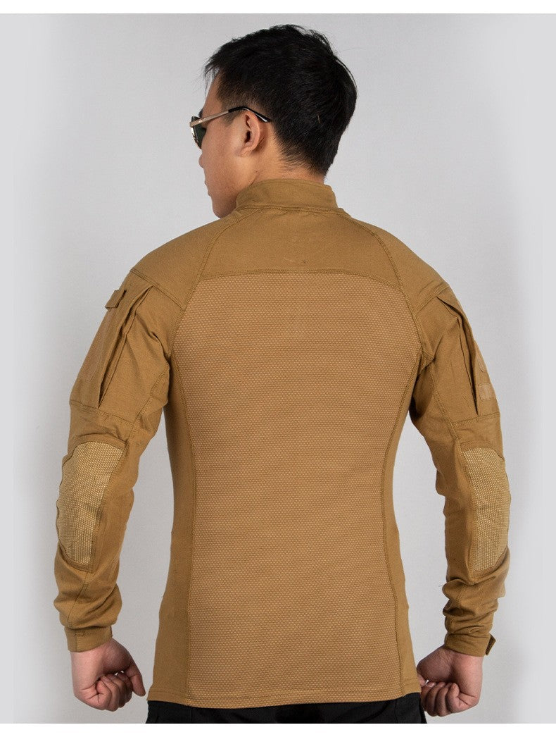 Men Outdoor New Tactical Camo Frog Shirts Wear Resistant Scratchproof Breathable T-shirt Climbing Combat Hunting Men Shirt