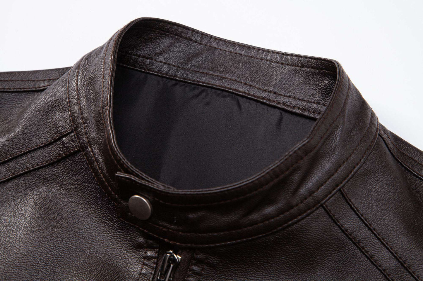 Mens PU Leather Jacket Men's Jackets Autumn Winter Warm Black Outdoor Outwear Coats 5XL Plus Szie ?????????? ???????