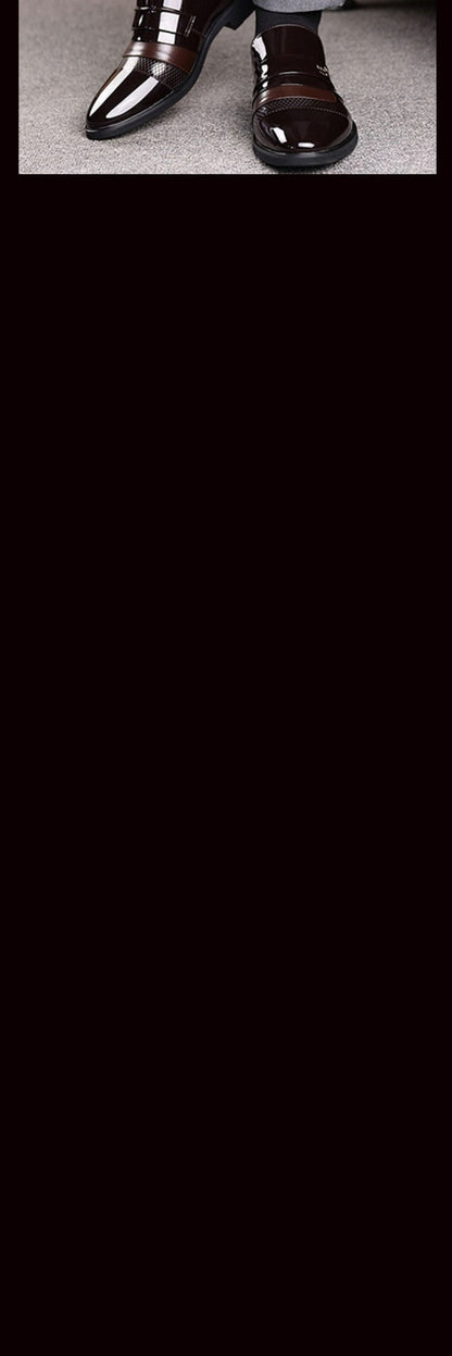 Leather Shoes for Men Wedding Formal Oxfords Business Casual Office Work Shoes for Men Classic Luxury Pointy Men's Dress Shoes