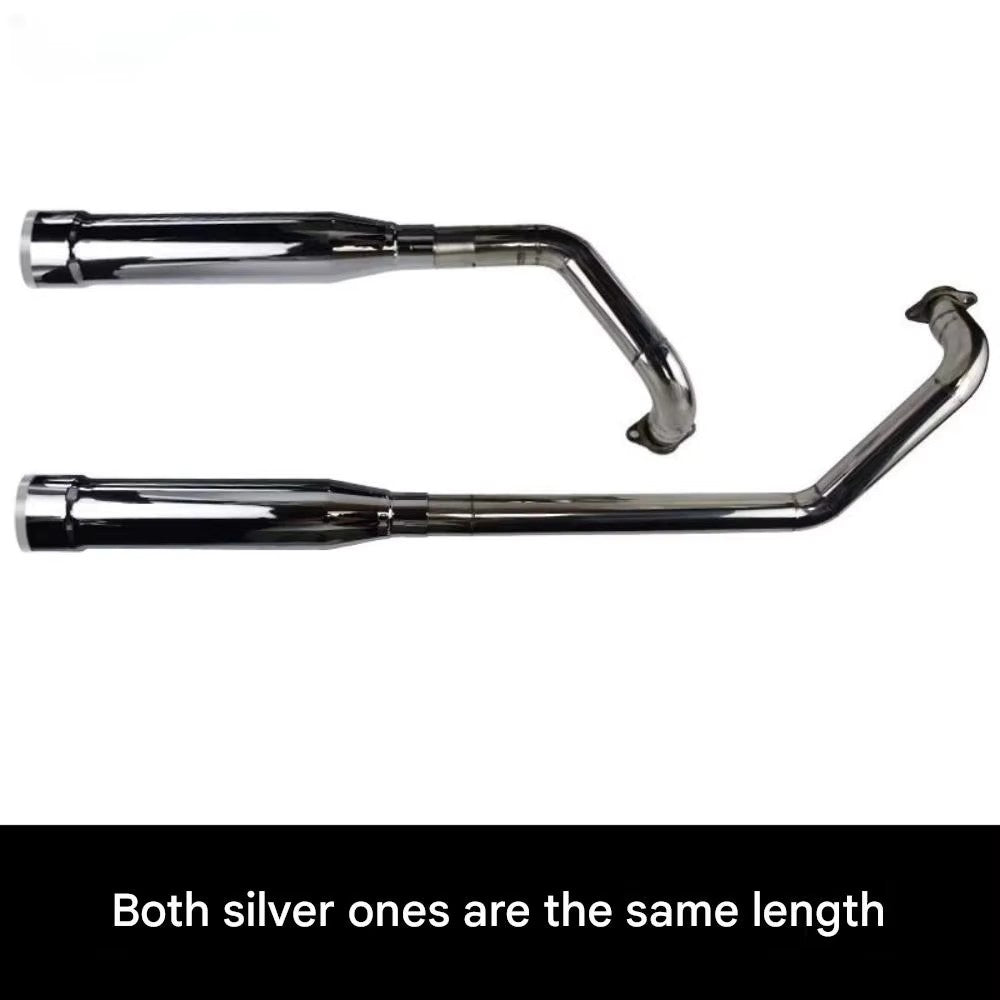 For BENDA Chinchilla 300 modified accessories, double snake-shaped exhaust pipe, deep bass with rich horse hoof sound