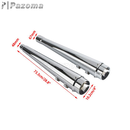 For Harley Touring Street Electra Glide Road King Special FLHRXS 2017-2023 Motorcycle Exhaust Muffler Slip-On Dual Exhaust Pipes