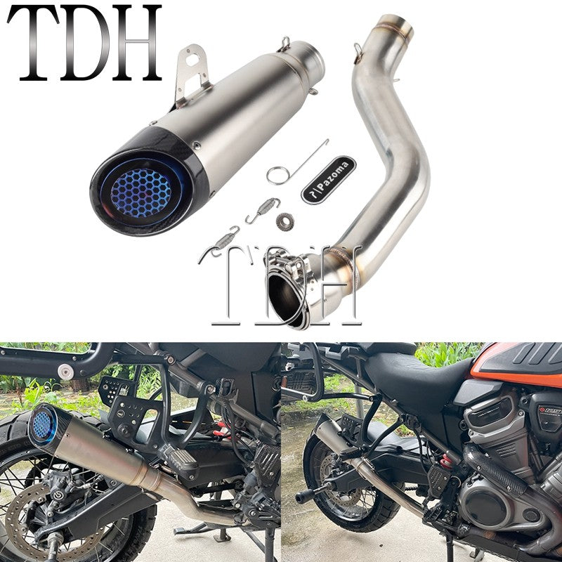 For Harley Pan America 1250 Special Escape Tube Motorcycle Exhaust Muffler Killer Muffler Pipe RA1250 RA1250S RA1250SE 2021-2026