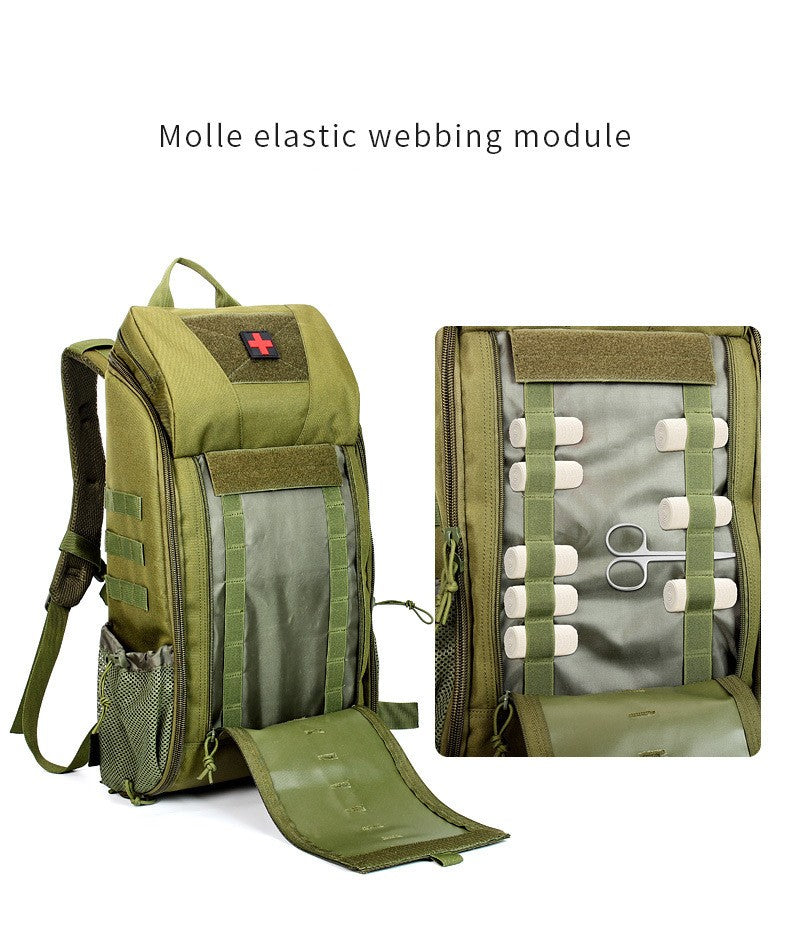 Tactical Outdoor Medical Backpack Large Capacity Camping Mountaineering Backpack Emergency Bag Multi-functional Storage Bag