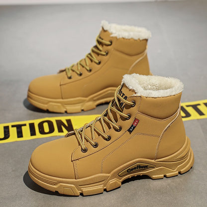 Botas masculinas de cano alto em jeans, sapatos esportivos casuais, botas masculinas modernas e estilosas