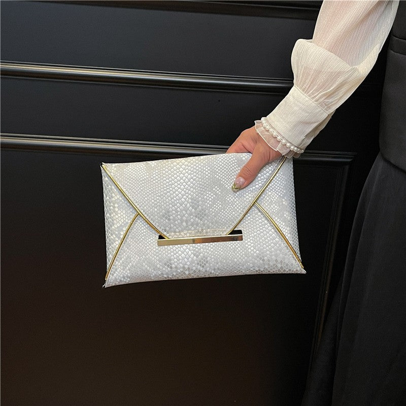 Envelope Clutch Handbag PU Leather Envelope Bag Envelope Clutch Bag for Weddings Parties Bridal Proms