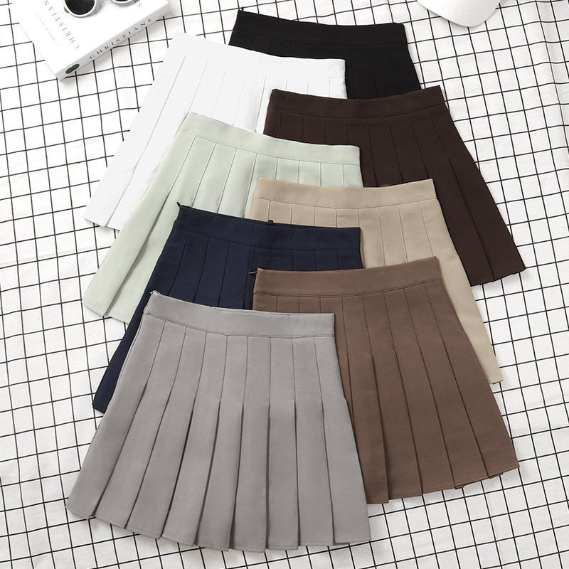 Brown Skirt Ladies 2022 Summer Clothes Women's High Waist Harajuku Korean Style
