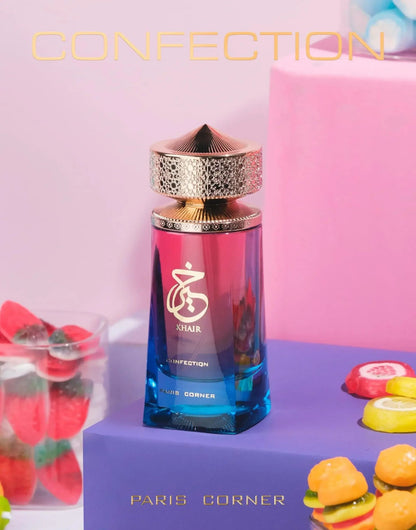 Perfume Sweet Candy Scent 100ml Khair Confection Paris Corner Eau de Parfum Para Homens Para Mulheres Embalagem Elegante Presentes de Fim de Ano