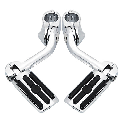 Kit de Suportes de Pedaleiras para Protetor de Motor de Motocicletas 1-1/4" Descanso de Pé para Harley Honda Davidson Road King Sportster Fat Boy Electra Glide