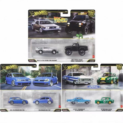 Hot Wheels 1:64 Hbl96 Car Culture Series Carros Modelo Terno de Dois Carros Liga Carro Modelo Toyota Customizar Brinquedo Colecionável Presentes de Aniversário