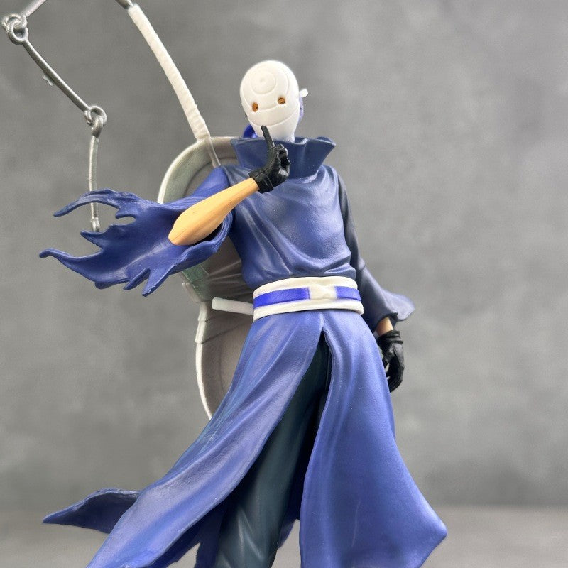 Novo Produto Popular Estatueta Naruto Postura em Pé Onda Gigante Uchiha Cabeça Dupla Modelo de Anime Decoração de Mesa Enfeite Presente