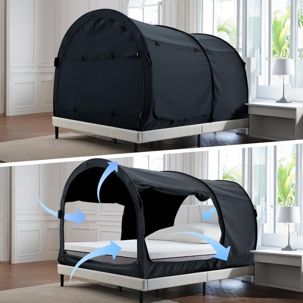 Alvantor Bed Canopy Bed Tents Dream Tents Privacy Space Twin Size Sleeping Tents Indoor Pop Up Portable Frame Curtains Breathabl