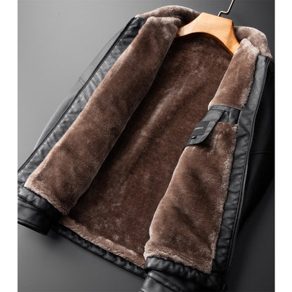 Men Leather Coat Men Wear Slim Fit Blazer PU Clothes Spring Trend Autumn New Leisure Fashionable  Versatile Motorcycle Jacket