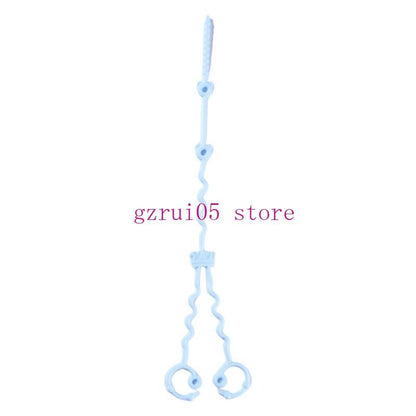 W89E Silicone Pacifier Chain Teething Toy Lanyard Rope Drop Prevention Baby Pacifier Holder Leash Infant Nursing Essential