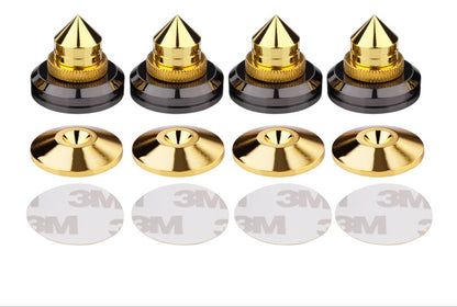 Ponta de Apoio para Caixa de Som M28*26 Base de Cobre Puro Tripé de Alumínio Subwoofer Amplificador Pad para Amplificador CD DVD Player Pés