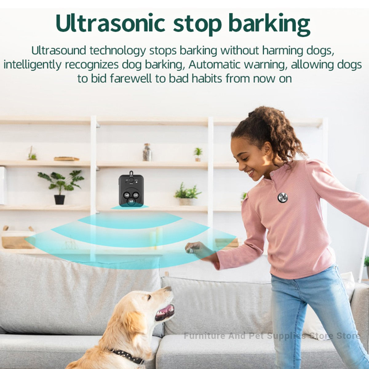 Dispositivos Anti Latido Dispositivos de Controle Automático de Latidos com 3 Modos Ultrassônicos para Cães Dispositivos para Parar Latidos de Cães