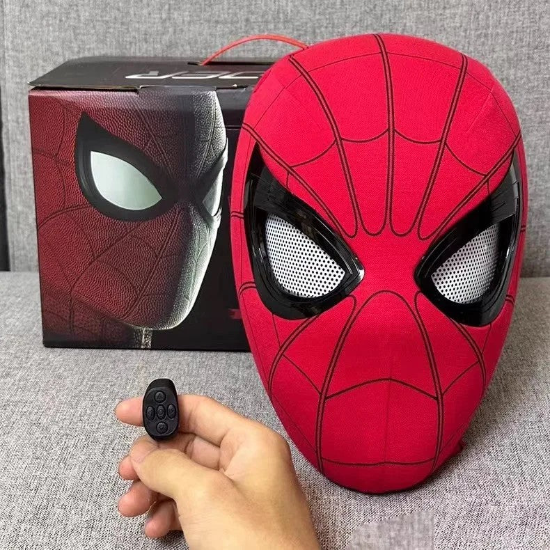 Promoção Máscara Capacete Homem-Aranha Espetacular da Marvel Colecionável Cosplay com Olhos Luminosos e Controle de Anel Elétrico