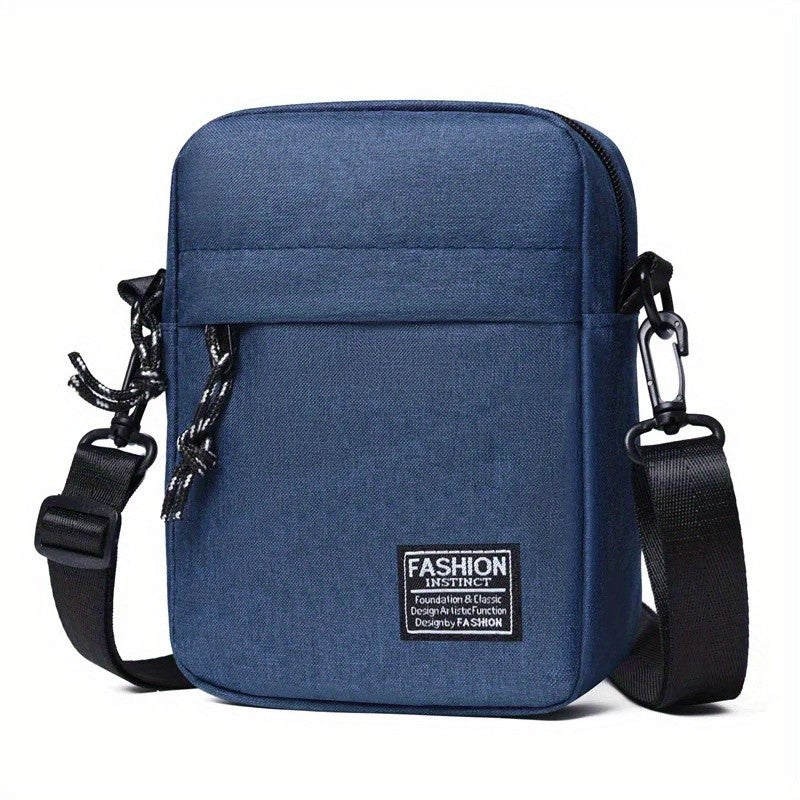 Simple Casual Mini Crossbody Bag Men's Nylon Small Shoulder Bag For Men Oxford Messenger Phone Side Sling Bag Husband Chest Pack