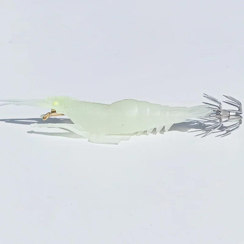 1 unidade 10g 11cm Camarão Macio Isca de Pesca Luminosa Polvo Lula Choco Isca Artificial pesca Apetrechos de Pesca