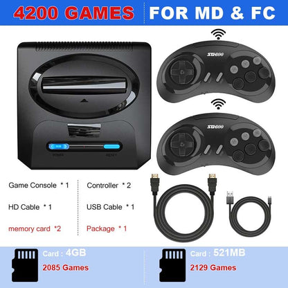 16BIT Segas-MD Video Game Console For Sega Mega Drive Genesis Dendy Console Support HD Output Retro Game Machine