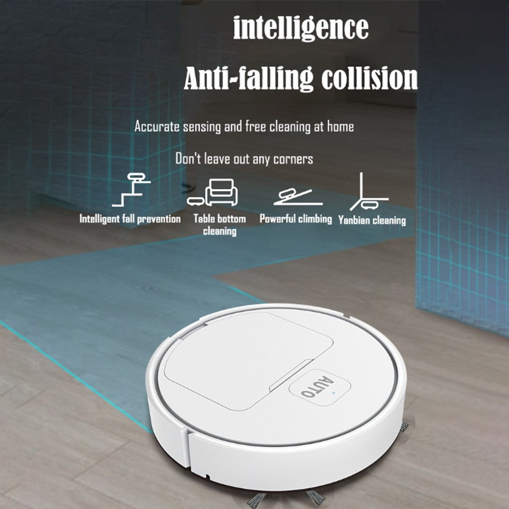 Robotic Vacuum 3-in-1 Cleaner With Integrated Home Sweeping, Mopping Cleaning USB Charging Vacuum Cleaner 1000Pa for Home Floor