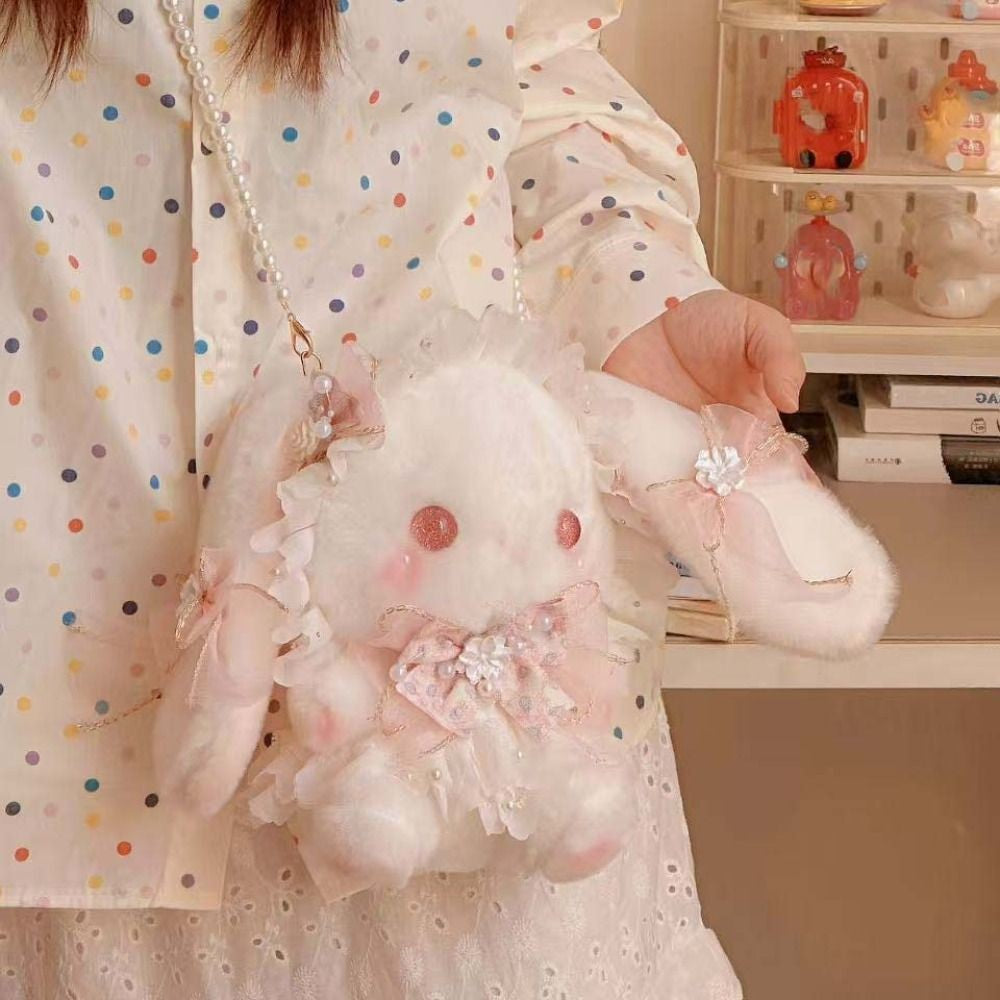 Kawaii Bunny Bag Princess Lolita Shoulder Bag Long-eared Rabbit Sweet Crossbody Bags