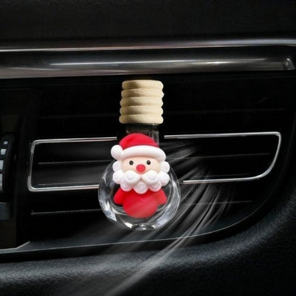Classic Santa Beard Christmas Car Decor - Empty Fragrance Bottle for Vent, Compact Size Festive Ornament