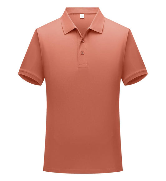 Solid color cotton breathable men's and women's polo shirts, T-shirts, printed logos, embroidered summer workwear, short sleeves