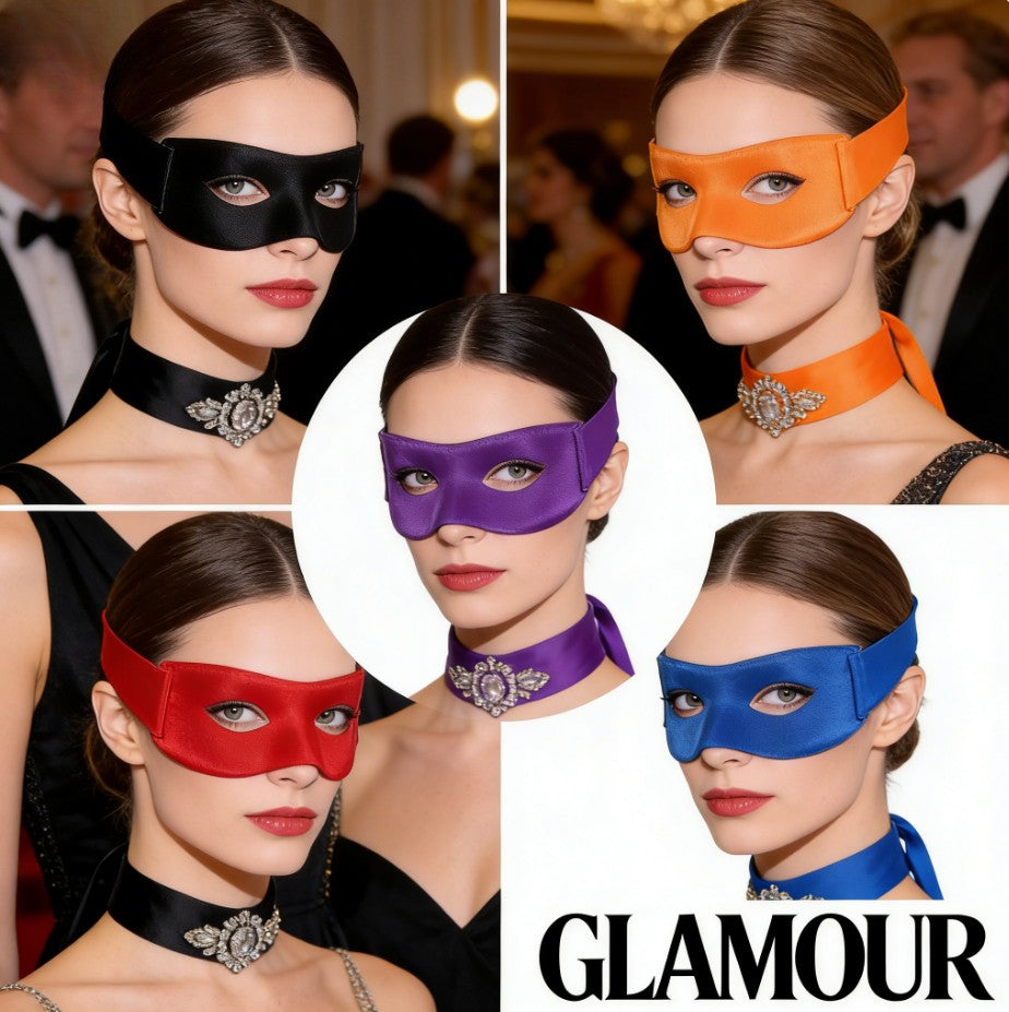 2026 Mask Simple Stylish PVC Material For Masquerade Costume Party Colorful Cosplay Accessory cosplay face mask