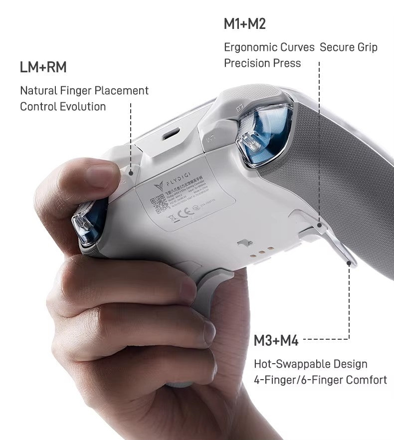Flydigi Apex 5 Controller Gamepad Wireless Gamepad for PC /Switch/Phone/TV/Tablet Computer, Charging Dock with Cool RGB Screen