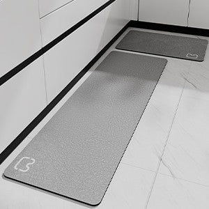 Tapete de Banho de Pedra Diatomácea Tapete de Banho de Terra Diatomácea Super Absorvente Antiderrapante 3,5MM de Espessura Tapete de Banho para Chão de Banheira