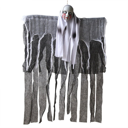 Esqueleto Feminino com Capuz de Halloween Casa Assombrada Pingente Decoração Cenário de Halloween Suprimentos Decorativos para Festivais