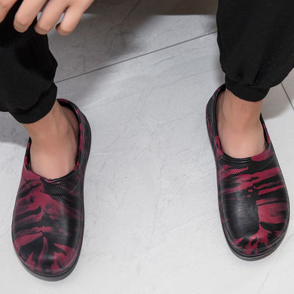 High Quality Chef Shoes Non-slip Waterproof Oil-Proof Kitchen Cook Flat Working Shoes Hotel Restaurant Clogs Men Slippers Flat